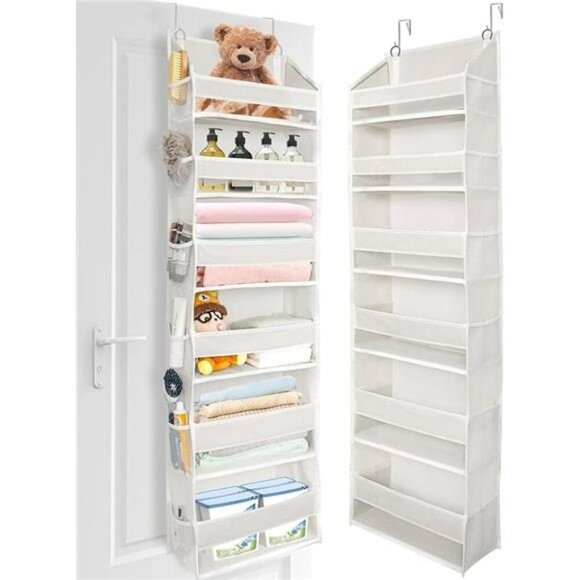 Over Door Hanging Organizer 6 Pockets 12 Mesh Storage for Closet Bathroom - Picture 7 of 7